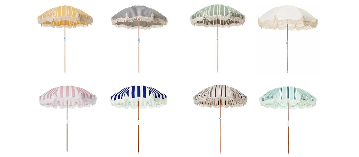 IgerEnjoy Umbrella Manufacturer | Portable Vintage Fringe Beach Sun Umbrellas